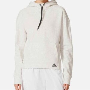 Adidas Melange Pullover Hooded Sweatshirt